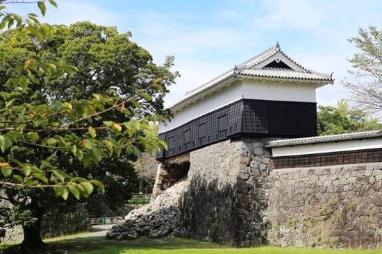 坍塌的熊本城