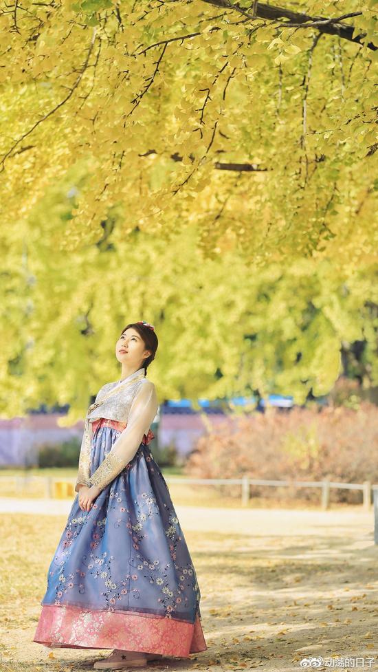 深秋时节,歪果仁美女帅哥们的韩国特色游 <wbr>