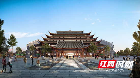 乾州古城·湘西秘境文化旅游项目效果图。