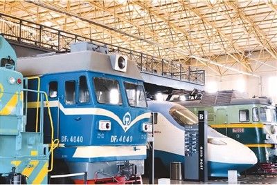 中国铁道博物馆东郊展馆机车车辆展厅。