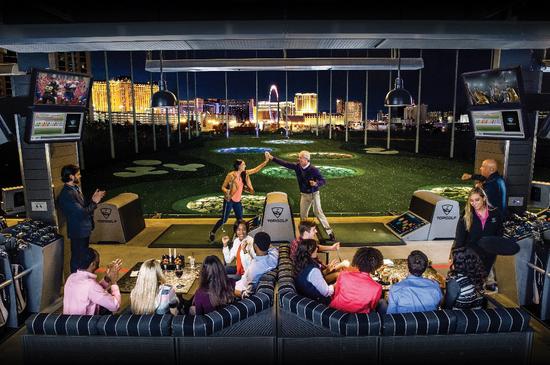 拉斯维加斯Topgolf娱乐场馆