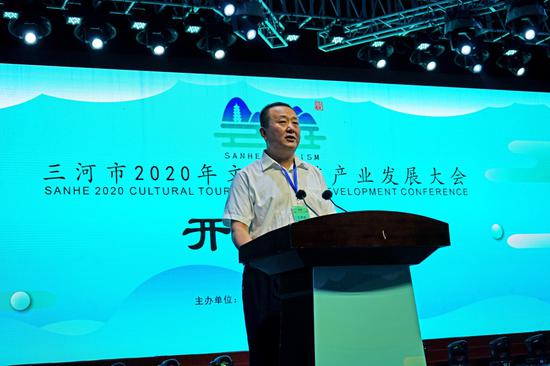 三河市人大常委會副主任李振江致歡迎辭