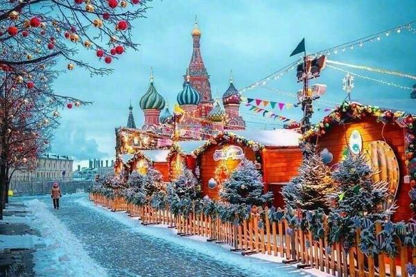 雪中的莫斯科紅場(chǎng)