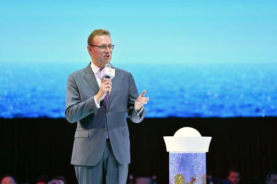 澳大利亞旅游局局長(zhǎng)兼行政總栽歐肅文（John O‘Sullivan）晚宴現(xiàn)場(chǎng)致辭
