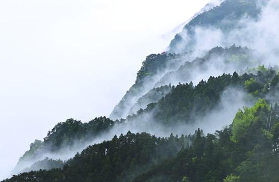 云壑叠翠剪刀峡 观庐山云雾最好的季节来了_手