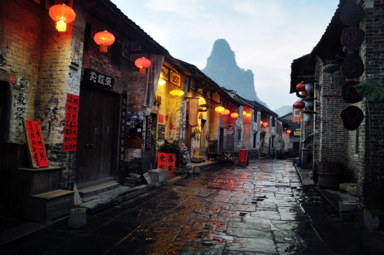 清晨的老街