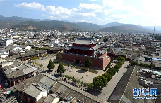 航拍云南大理巍山古城:万里瞻天魁雄六诏_新浪旅游_新浪网