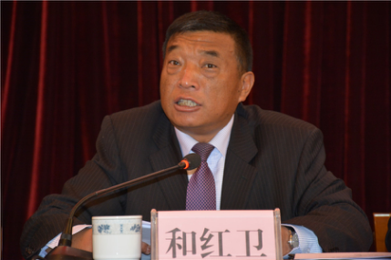 玉龙县委副书记、县长和红卫讲话