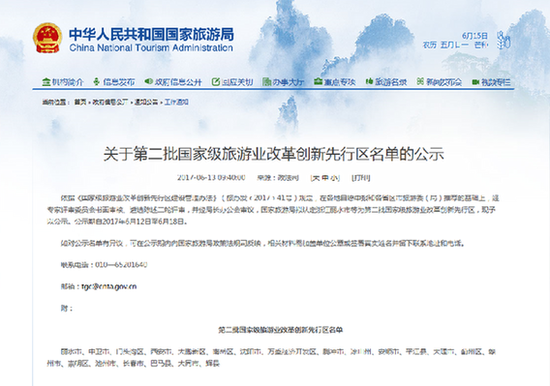名单公示