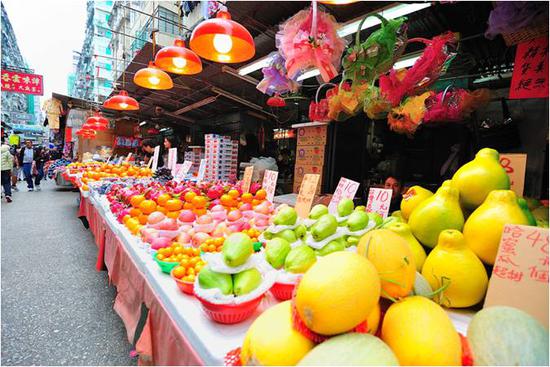 香港传统市场（图片来源：香港旅游发展局）