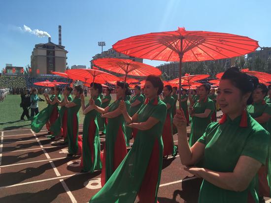 梦回叶赫,最美旗袍2017中国旗袍之乡万人旗