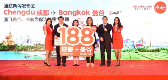 只要188 亚航开通成都至曼谷新航线