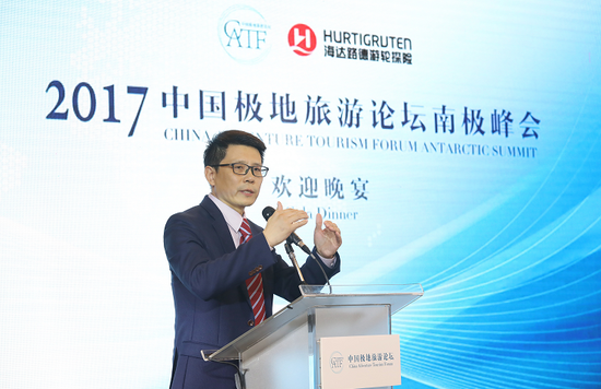 海达路德游轮公司中国总经理刘结介绍邮轮及航线情况