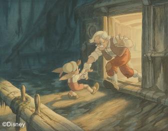 《木偶奇遇记》概念图, 1940, Gustaf Tenggren © Disney