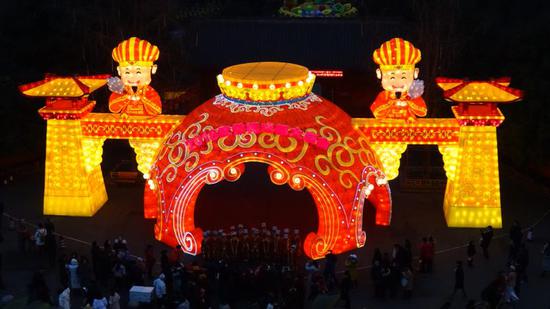 2018武侯祠成都大庙会试灯 万家灯火辉映天府