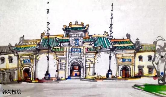 花戏楼始建于清顺治年间,为山西,陕西商人筹