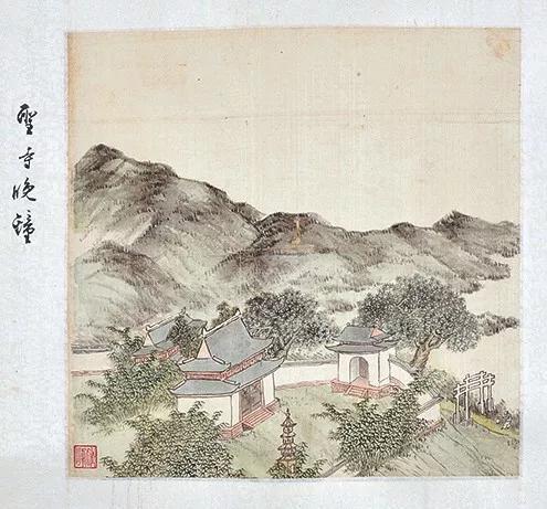 Lot 5477 之 峨眉十景图 圣寺晚钟