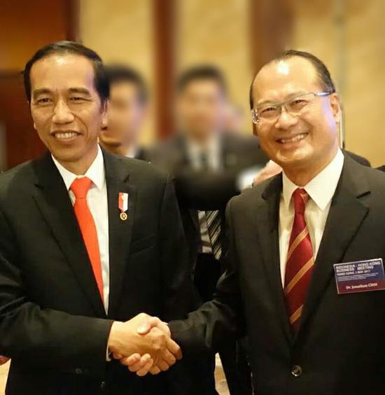 印尼总统佐科·维多多会见蔡冠深博士 受访人供图