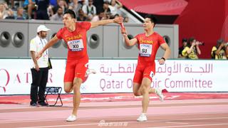 中国队打破国家纪录晋级男子百米接力决赛