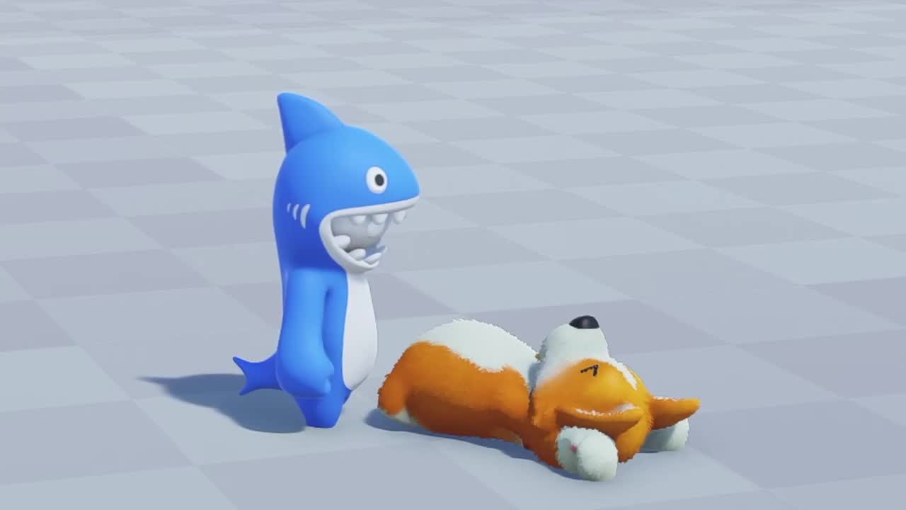 基于真实物理引擎的沙雕多人运动游戏《派对动物(pary