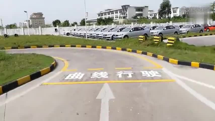 科目二考场,清远横荷考场8号考道