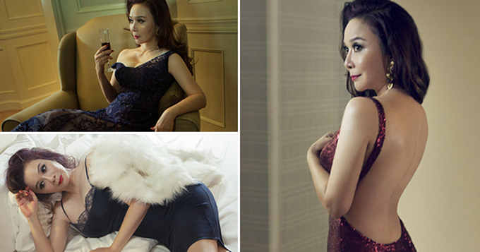 55岁蔡明登《男人装》性感解放丰满迷人