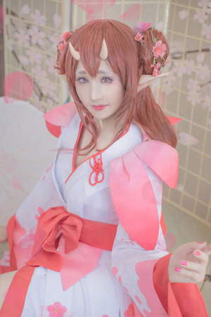 美！阴阳师桃花妖良心COS