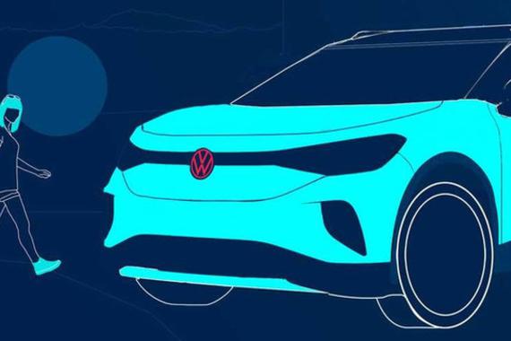 南北大众齐上阵 ID.4最新预告图发布/10月亮相