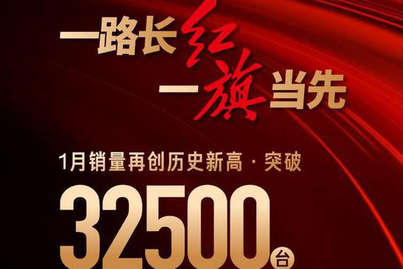 红旗品牌迈入月销3万辆俱乐部 1月再现开门红