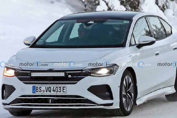 预计2023年正式亮相 大众全新纯电动轿车冬季测试谍照曝光