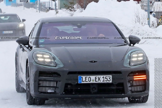 四点式日行灯升级 新款保时捷Panamera谍照曝光
