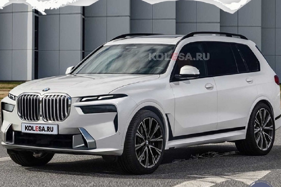 分体式灯组/年内亮相 新款BMW X7渲染图