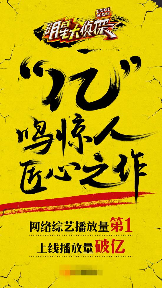 《大侦探》播放量破亿