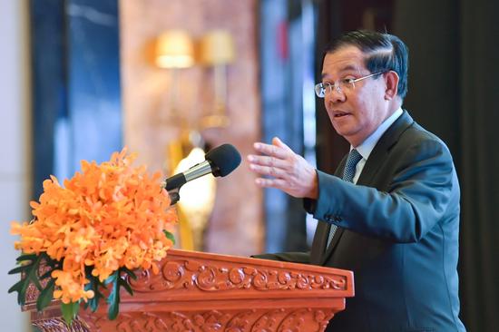 柬埔寨首相洪森致辞
