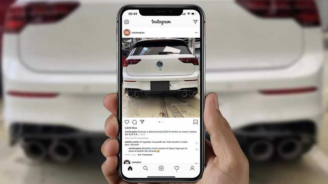 全新大众高尔夫R谍照曝光 搭载双边四出排气
