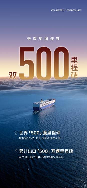 奇瑞集团7月销售汽车22.44万辆 同比增长14.7%