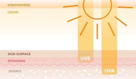 防晒归根到底是阻挡紫外线中穿过大气层辐射到地面的UVA和UVB