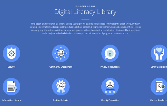 FB推出数字扫盲图书馆 帮年轻人负责任地使用互联网