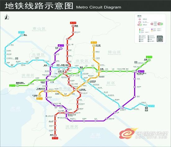 地铁线路示意图(注:3号线站点为暂用名,4、5号线规划尚未稳定)