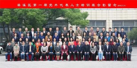 梁溪区第一期党外代表人士培训班集体留念
