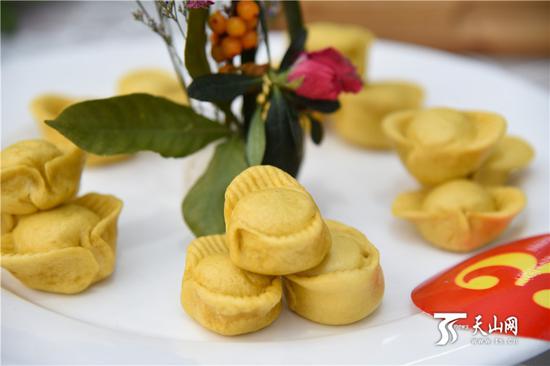 2019年1月22日下午,布尔津县美食推介会上,令人垂涎欲滴的美食。