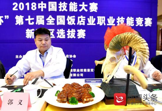 参赛菜品“五福羊肉”。