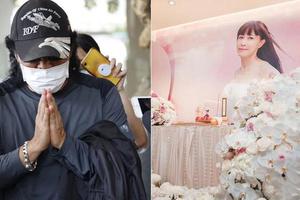 罗霈颖设灵家属哭红眼 张菲祭奠