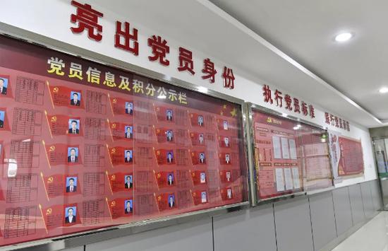 党员信息及积分公示栏