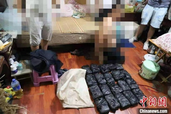 图为查获的毒品。 打洛边检站供图