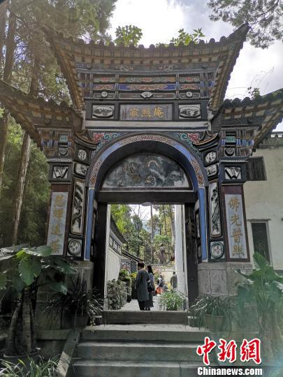 图为寂照庵大门 杜潇潇 摄