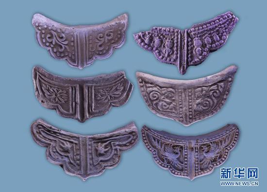 这是出土的滴水。(云南省文物考古研究所供图)