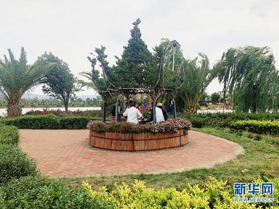 楚雄市东华镇小伍排村小组积极打造宜居环境(摄于5月25日)。(新华网 刘馨蔚 摄)