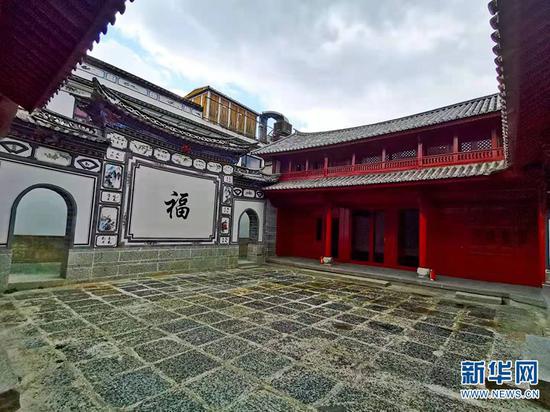 大理古城经修缮后的民居(1月19日摄)。新华网 冯雨钐 摄