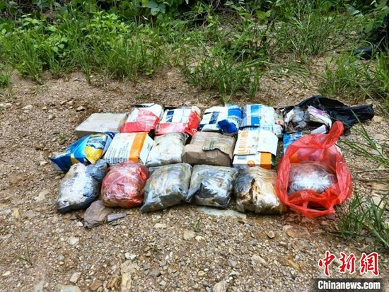 图为查获的毒品。 打洛边检站供图